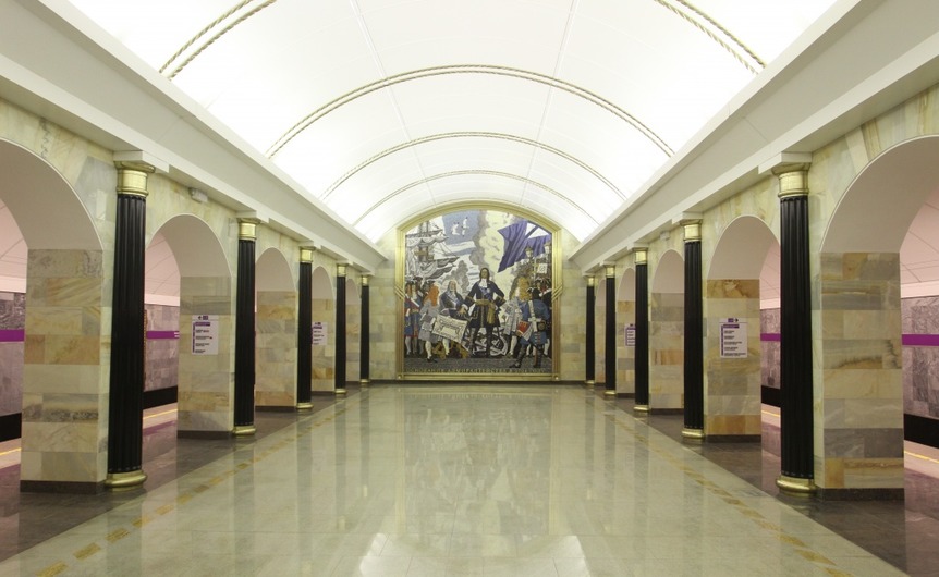 История строительства станции метро «Адмиралтейская»